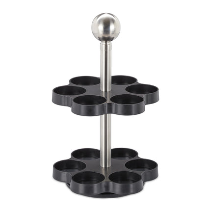 Spice rack with 12 glass jars