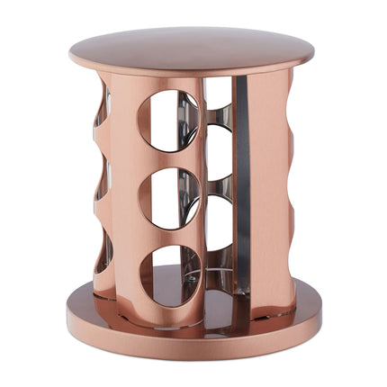 Spice rack with 12 pcs. glass jars