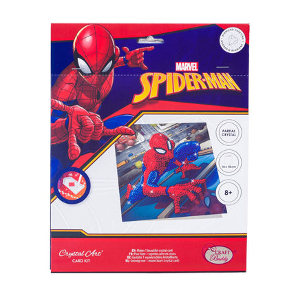 Spider-Man Crystal Art Card Spiderman, 18 X 18 Cm