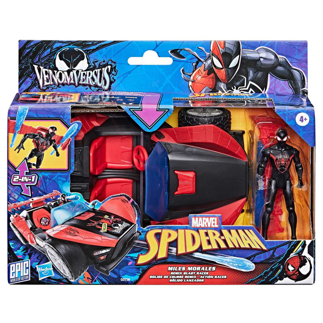 Spider-Man Playset with Miles Morales Figure, 10 cm Size