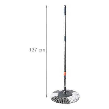 Spin Mop Set with Bucket, Dual-Compartment System