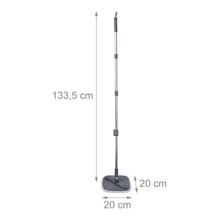Spin Mop Set with Dual Water Tank and Microfibre Pads