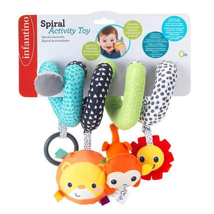 Spiral Activity Toy for Infants with Textures and Sounds