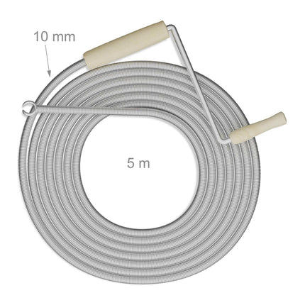 Spiral crank & claw for pipe cleaning