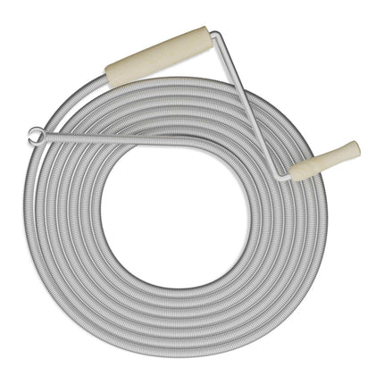 Spiral crank & claw for pipe cleaning