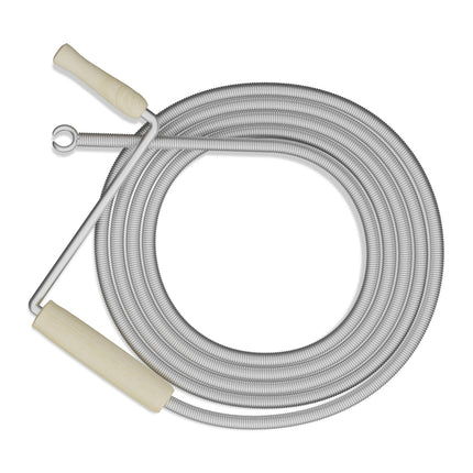 Spiral crank & claw for pipe cleaning