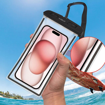 Splashbag Waterproof bag IPX8 max 6.5" Black