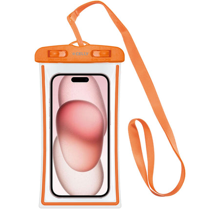 Splashbag Waterproof bag IPX8 max 6.5" Orange
