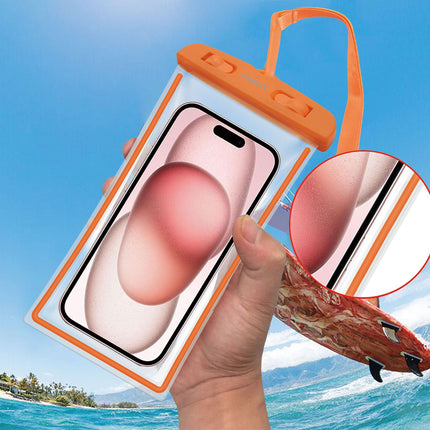 Splashbag Waterproof bag IPX8 max 6.5" Orange