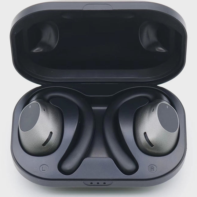 Sport Open-Ear Wireless Headphones with ENC, Black