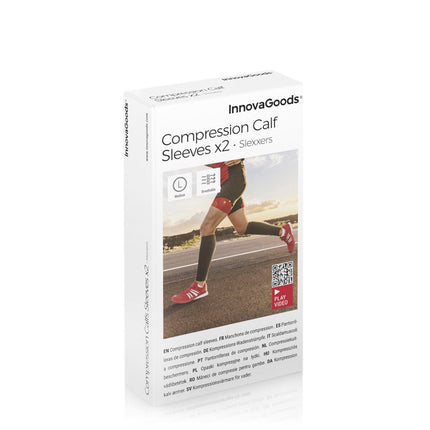 Sports Compression Calf Sleeves Slexxers InnovaGoods 2 Units - M