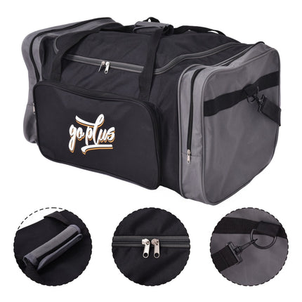 Sports Duffel Bag, Black, 70 cm, 600D Polyester