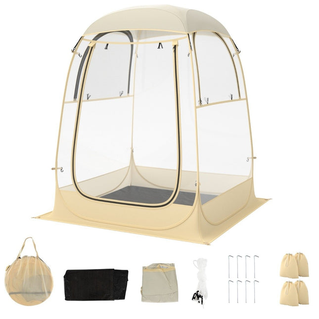 Sports tent for 1-2 people pop-up tent with weatherproof canopy portable &amp; foldable outdoor bubble tent small