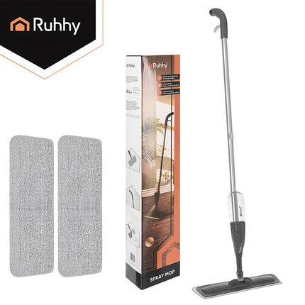 Spray Mop with 360 Rotating Head, 300ml Tank, 3 Pads