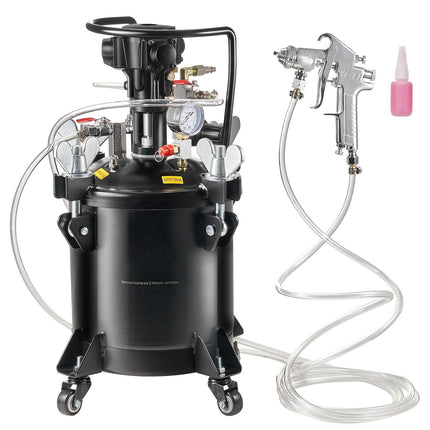 Spray Paint Pressure Pot 10L, Auto Stir, 70 PSI Kit