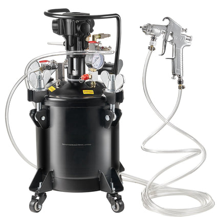 Spray Paint Pressure Pot 10L, Auto Stir, 70 PSI Kit