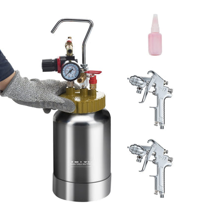 Spray Paint Pressure Pot 2L, 45 PSI, 1.8mm Gun