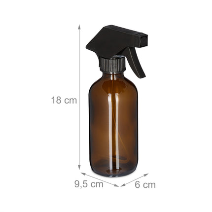 Spray bottle Glass 230 ml Set of 4