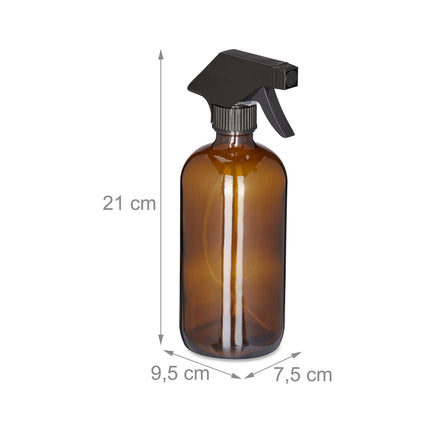 Spray bottle Glass 500 ml Set of 8