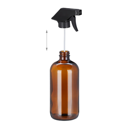 Spray bottle glass brown, set of 2
