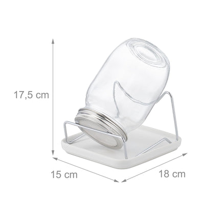 Spray glass with frame and bowl