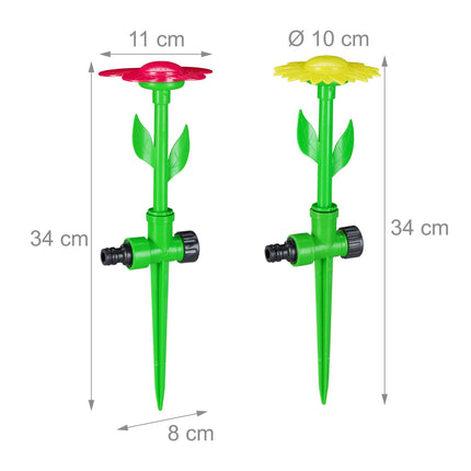 Sprinkler flower - set of 6