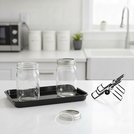 Sprouting Jars Set with Holder & Tray for Home Use