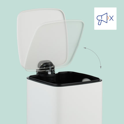 Square Pedal Bin 6L with Soft-Close Lid