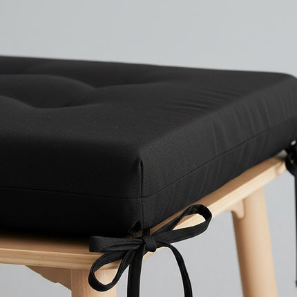Square Seat Cushions with Ties, Set of 4