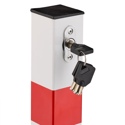 Square Steel Folding Barrier Post for Driveways