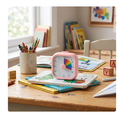 Square Visual Timer with Adjustable Volume, 60-Minute