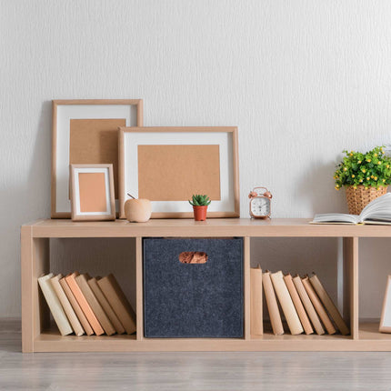 Square basket in felt
