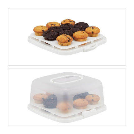 Square cake box