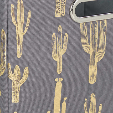 Square collapsible box with cactus motif
