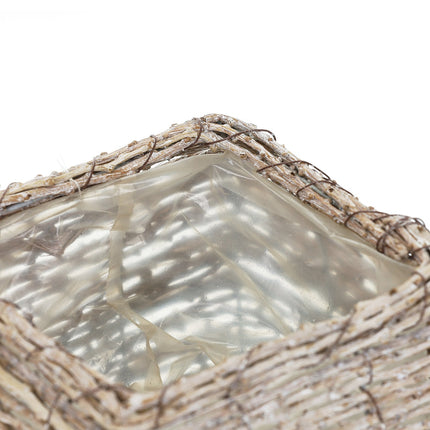 Square flower pot - set of 2