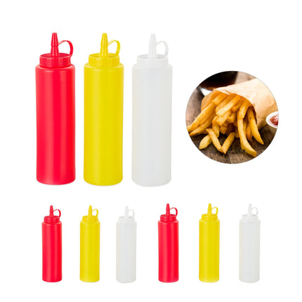Squeeze bottle, set of 9