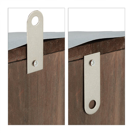 Squirrel feeder Metal roof