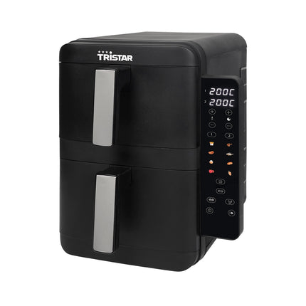 Stackable Dual Basket Air Fryer 2 x 4.5L with Sync Function, 2400W, 8 Programs