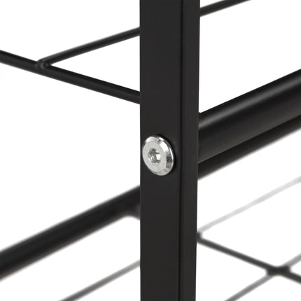 Stackable shoe shelf in metal