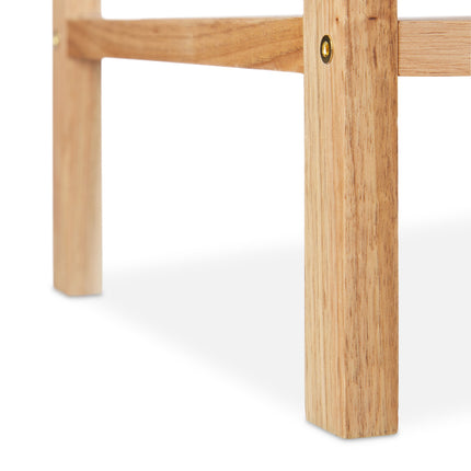 Stackable shoe shelf in walnut