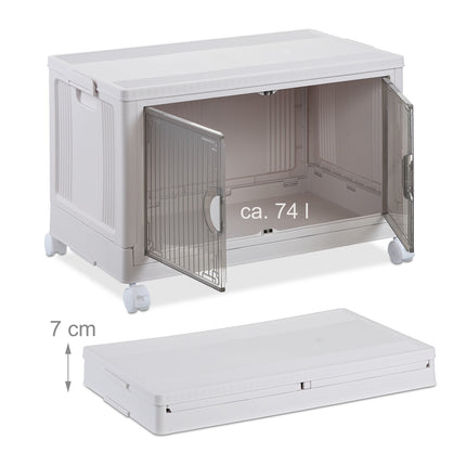 Stackable storage box 74 l