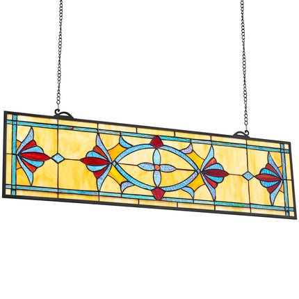 Stained Glass Window Panel 813 x 250 mm, Tiffany Style