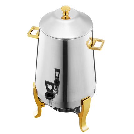 Stainless Steel Beverage Dispenser 13L, Spigot, Burner