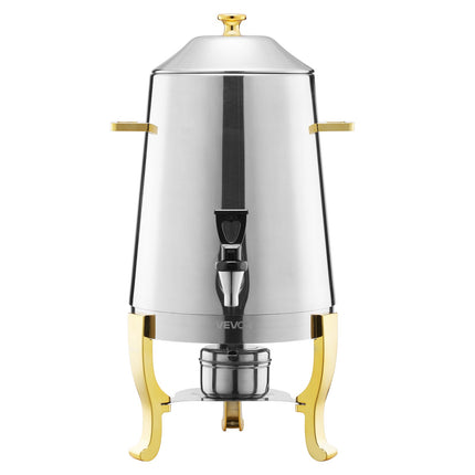 Stainless Steel Beverage Dispenser 13L, Spigot, Burner