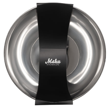 Stainless Steel Bowl 3.5L, 24 cm, Black, Dishwasher Safe