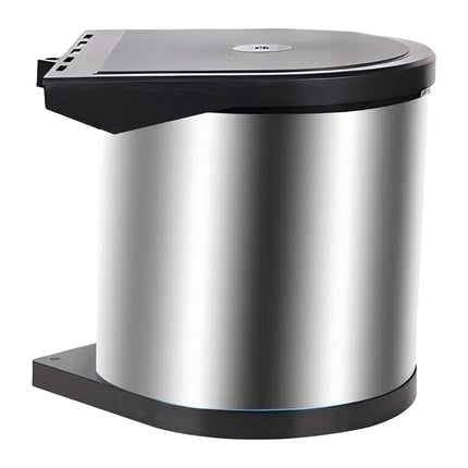 Stainless Steel Built-In Swing-Lid Kitchen Bin