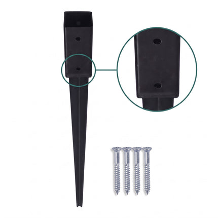 Stainless Steel Drive-In Post Anchors, Set of 4, 750mm