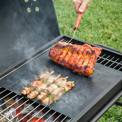 Stainless Steel Foldable Charcoal BBQ by InnovaGoods, 2 Non-Stick BBQ Sheets