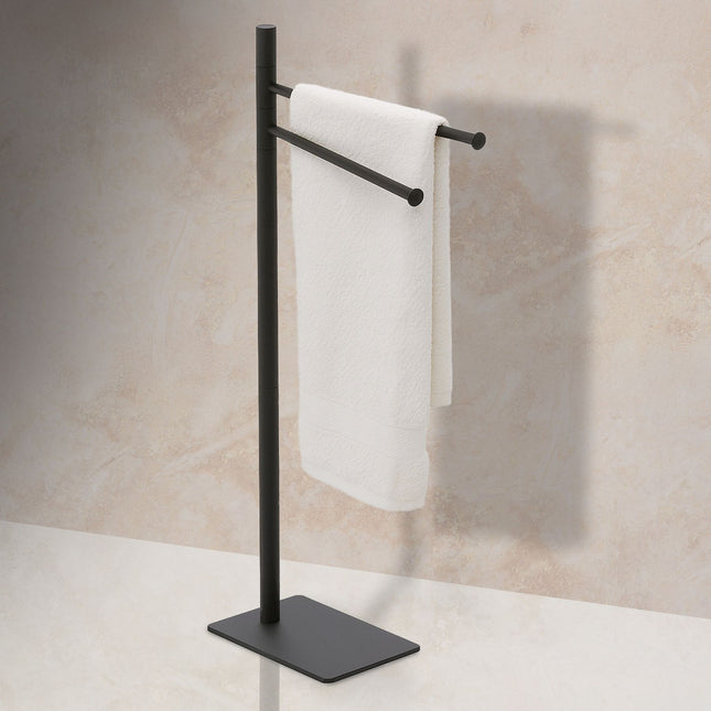 Stainless Steel Freestanding Towel Rack, 2 Arms
