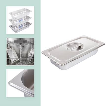 Stainless Steel Gastronorm 3-Piece Container Set